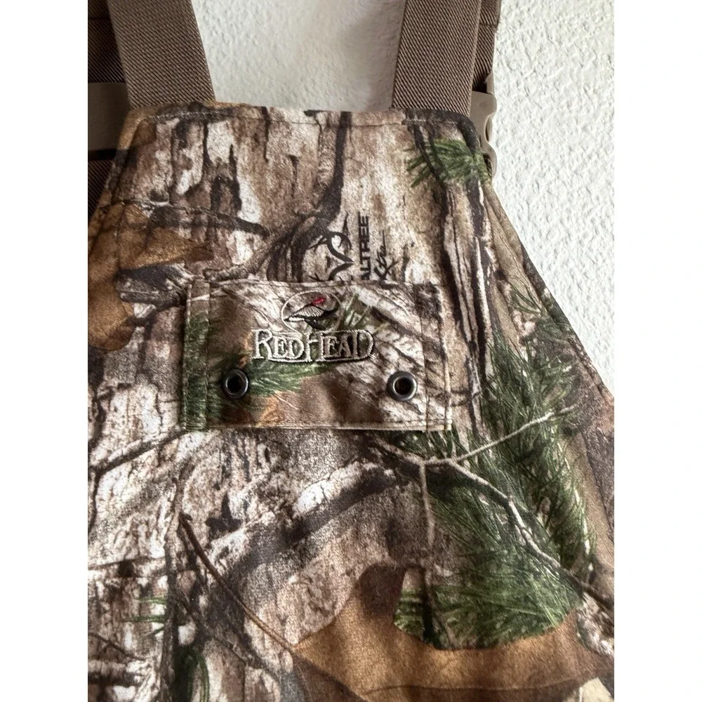 Red Head Camouflage Bib Youth M Bone Dry Waterproof Winter Hunting Snow Overalls